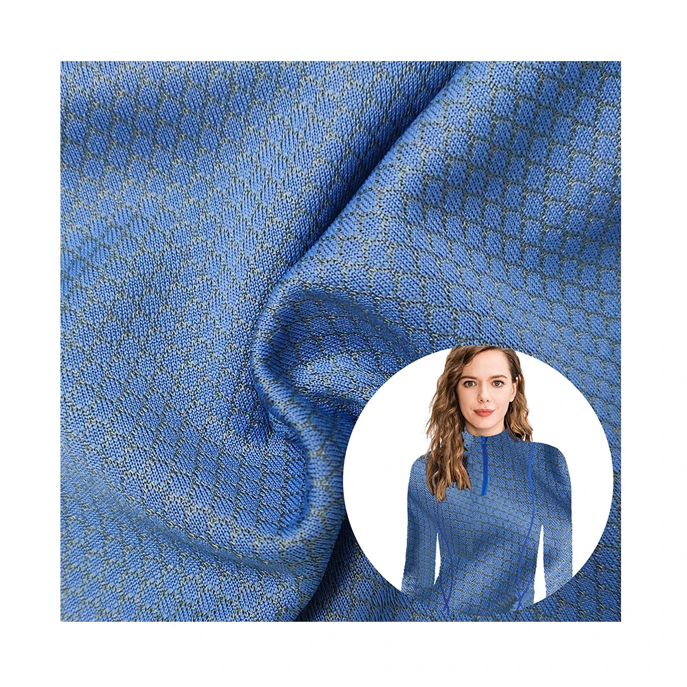 2021 New Best Sale Eco-friendly Fabric 75D 160gsm Jacquard Fabric for Sport Wear 100% Recycled Polyester Fabric