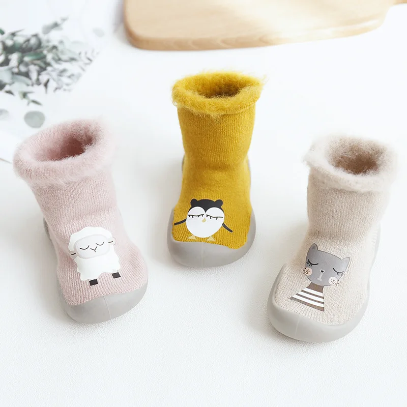 
New Baby Floor Shoes Korean Version Of The Bow Non-slip Soft Bottom Rubber Sole Baby Socks Shoes 