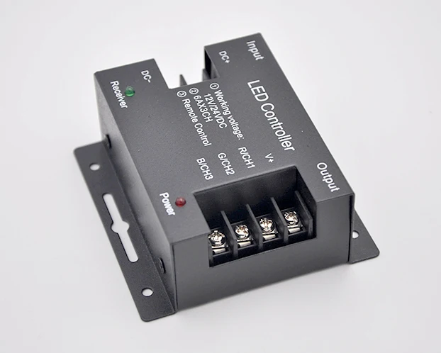 2.4G RF Wireless RGB CCT 12V Receiver and Remote Lighting Controller Dimmers Kit for LED Strip Light