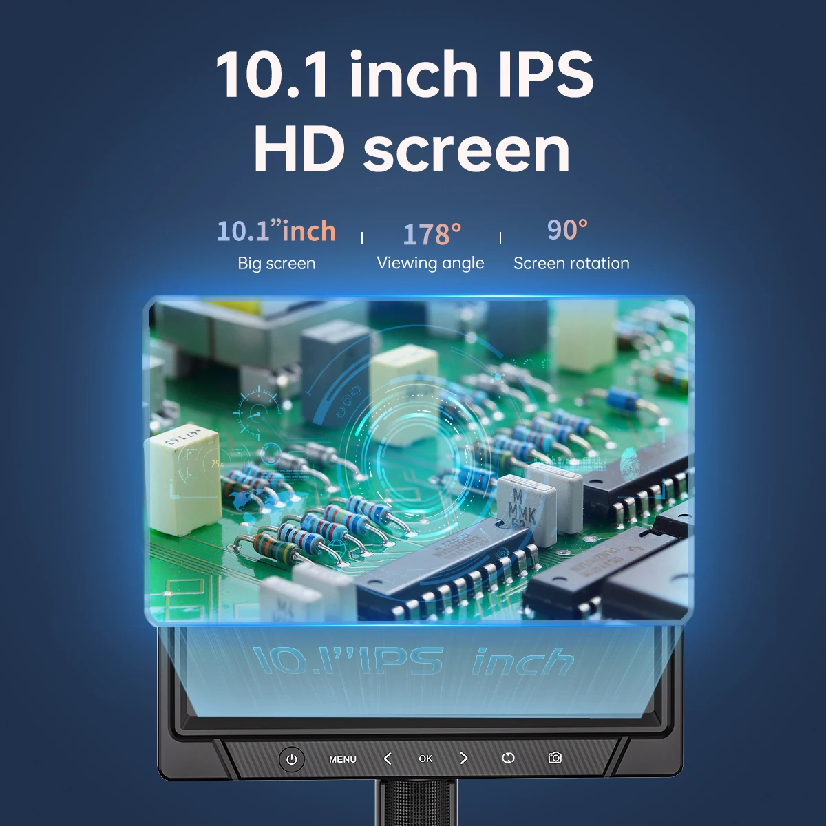 ALEEZI Wholesale 351-B 1080P Microscope Electronique 50-1200x Digital Microscope For Mobile Repair With 10.1-inch LCD Screen