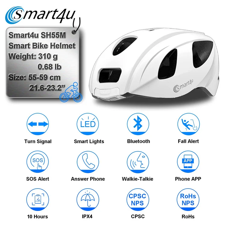 Smart Helmet Manufacturer Outdoor Sports Protective Device Helmet Casco De Ciclismo Profesional Inteligente Con Bluetooh Helmets
