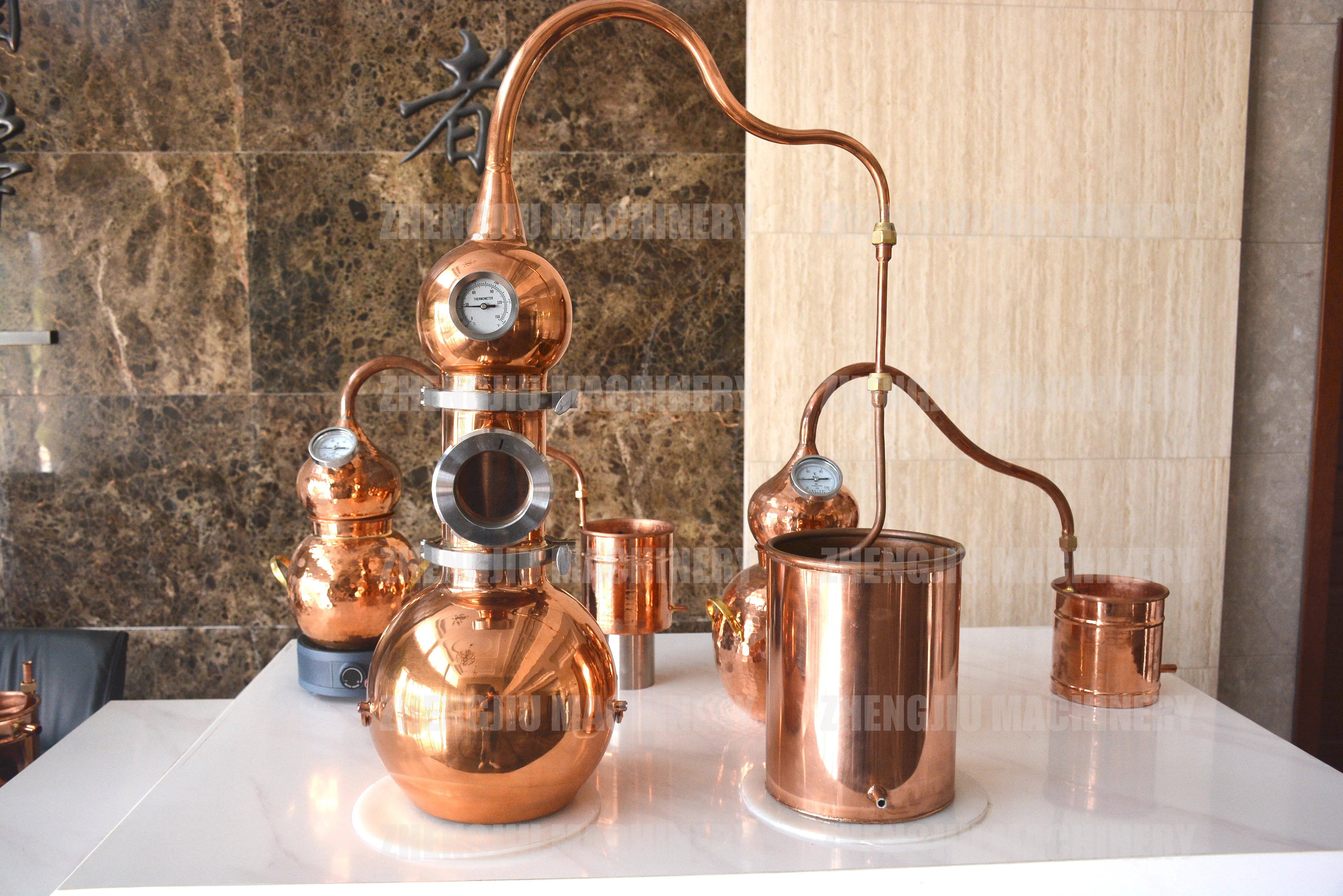 ZJ 5L Home Essential Oil Distiller laboratory distillation column Lavender Essential Oil Distillation Equipment