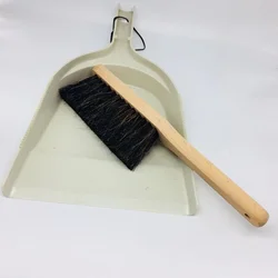 Factory Beech Wood Brush with Metal Dustpan and Brush Sets Broom and Dustpan Sets