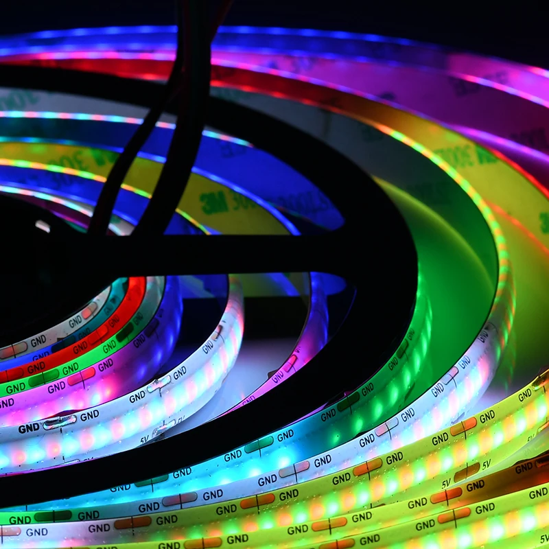 Noen FCOB линейный RGB свет адресуемые Светодиодные полосы 1008 светодиодов/m COB светодиодные SK6805 LC8805 Dream color 256 Серая шкала