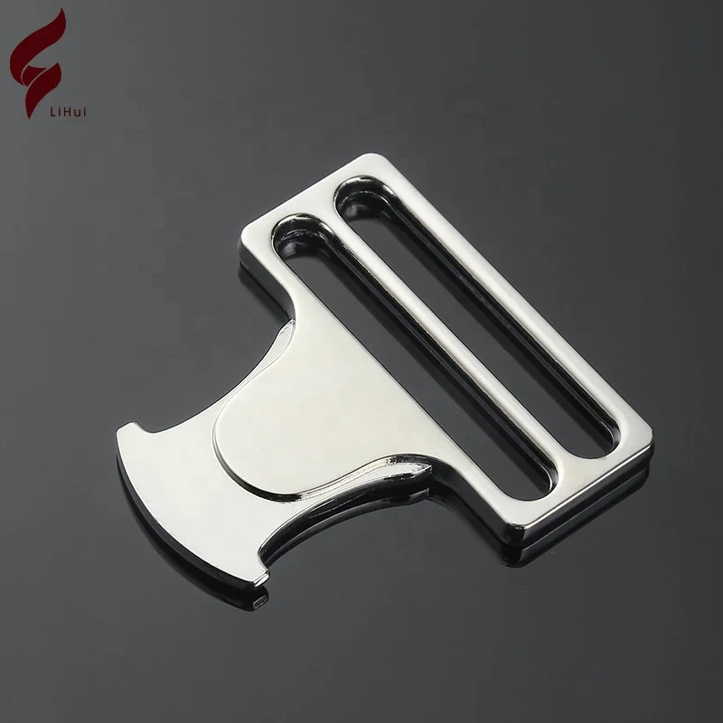 Lihui Manufacturer Direct Selling Designer Wide Belt Buckle Side Release Metal Surcingle Buckle For Luggage Bags
