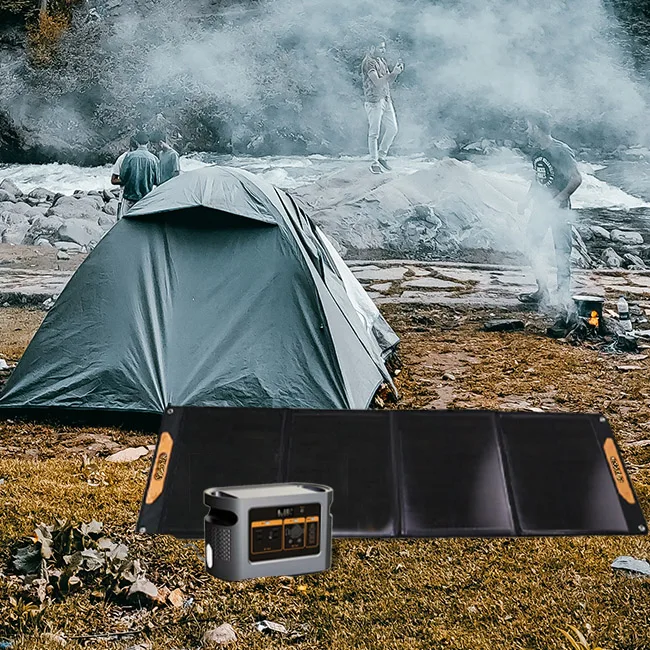 268wh Camping Solar Generator Portable Emergency Power With 600 watt AC Output Outdoor Power Station