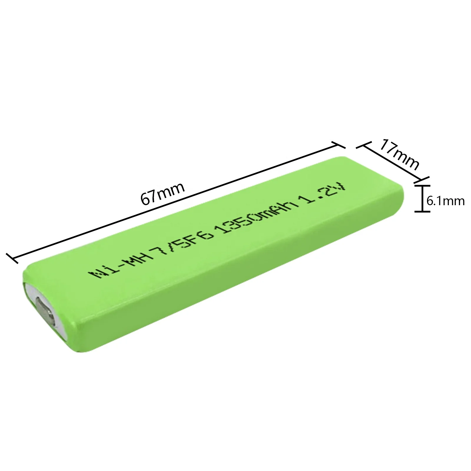 Ni-MH 7/5F6 1350mAh 1.2V rechargeable battery nimh batteries Chewing Gum battery For CD Play electronic dictionary