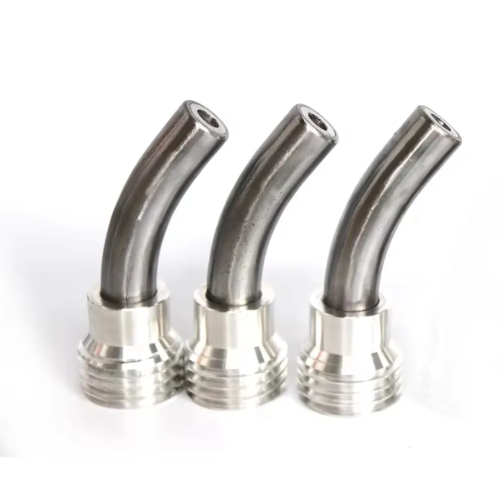 45 Degree Angle Nozzle With 50mm Coarse Thread Boron Carbide Banana Nozzles