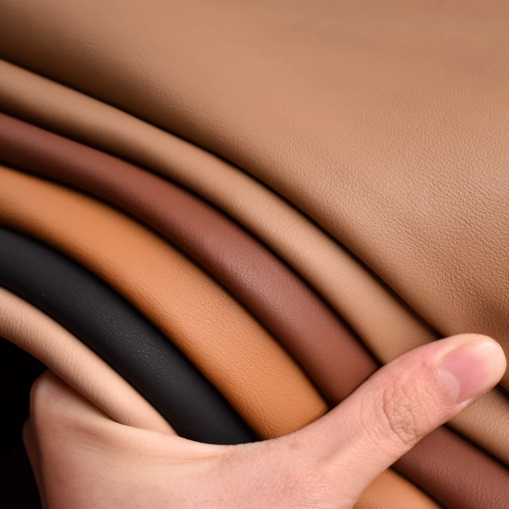 Wholesale Cheap Material Artificial PU Leather Microfiber Bonded Real Leather Genuine Leather Bag and Shoe Making Materials