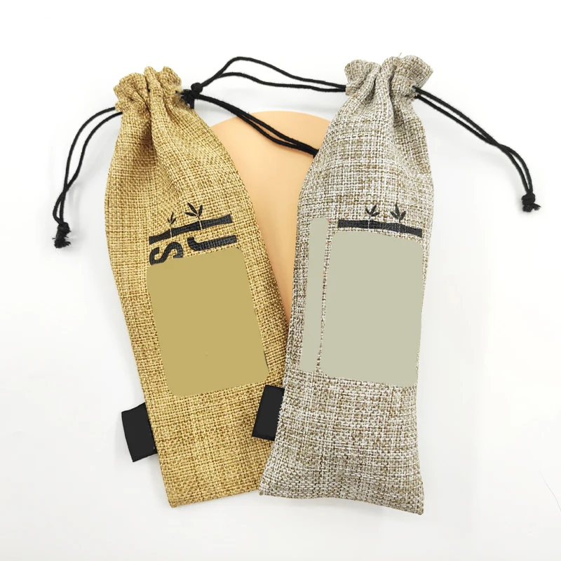 Custom Natural Eco Friendly Small Jute Burlap Sack Bag Custom Logo