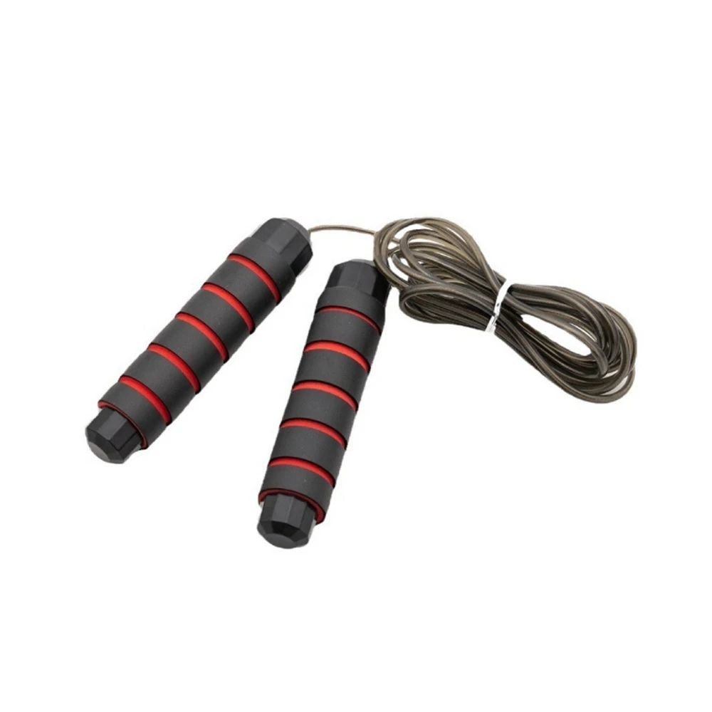 Bearing Speed Heavy  Foam Handles Steel Wire Jump Rope For Speed Aerobic Exercise