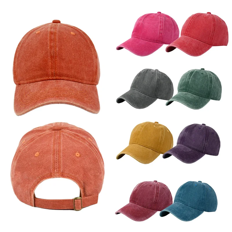 Wholesale Golf Dad Hats Distressed Custom 3D Embroidery Vintage Ball Cap Cotton Washed Original Mens Trucker Baseball Caps