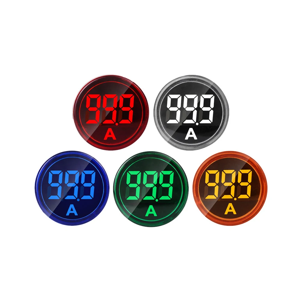 22mm Small mini 0-100A Ampere Meter LED Digital Ammeter Current Meter Gauge Current Indicator