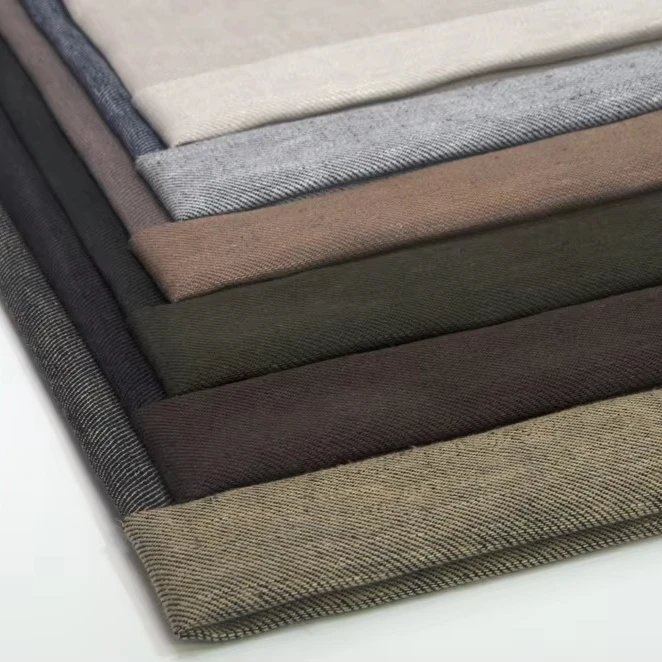 8514 # Оптовая продажа Высококачественная тканевая льняная ткань хлопчатобумажная для диванной одежды