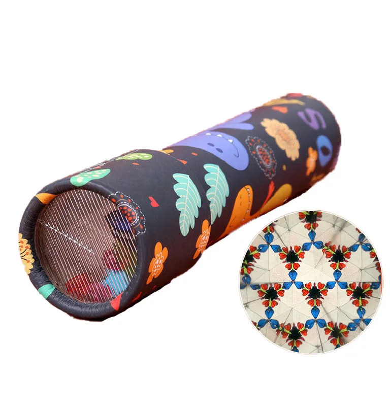 2022 magic kaleidoscope glasses prism funny children spin paper cartoon kaleidoscope children toy scalable rotation kaleidoscope