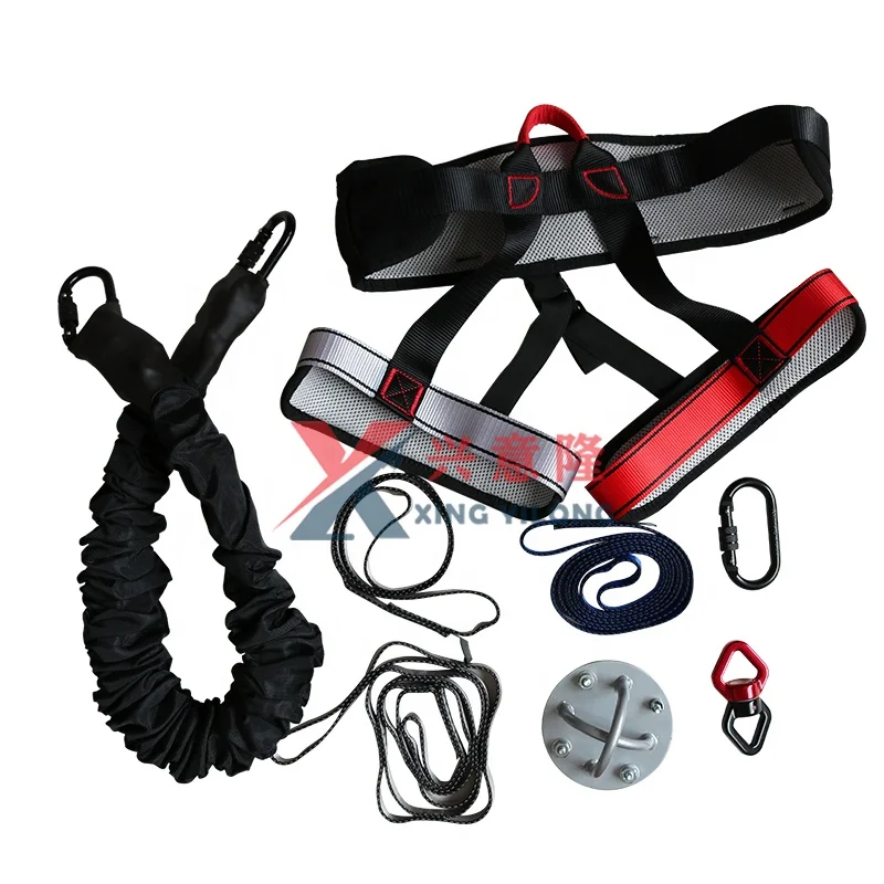 XYL 60kg 80kg-100kg 150lbs 200lbs aerial bungee jumping equipment full set yoga bungee cord dance workout