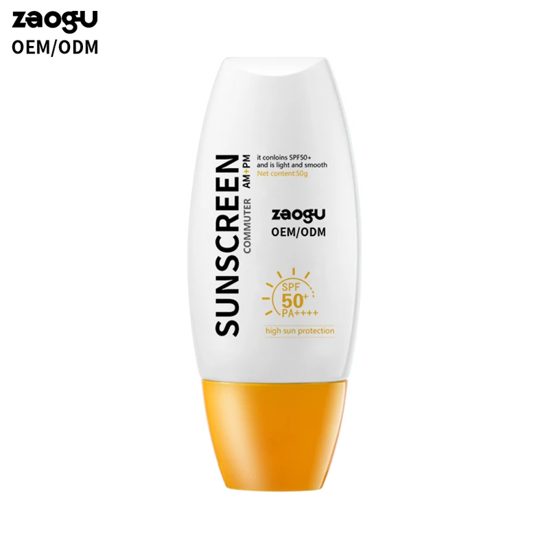 Oil Free Physical  Sun Screen Cream SPF 50 No Mud Organic Facial Whitening UV Sunblock Cream  SPF 50
