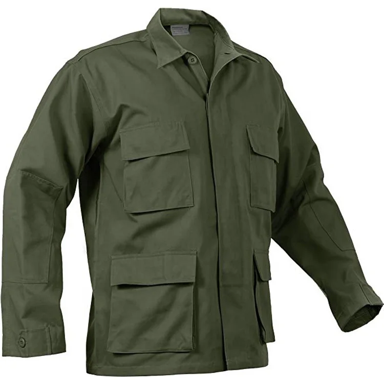 Wholesale New design bdu olive green  uniform fabric rip-stop combat shirt and pants