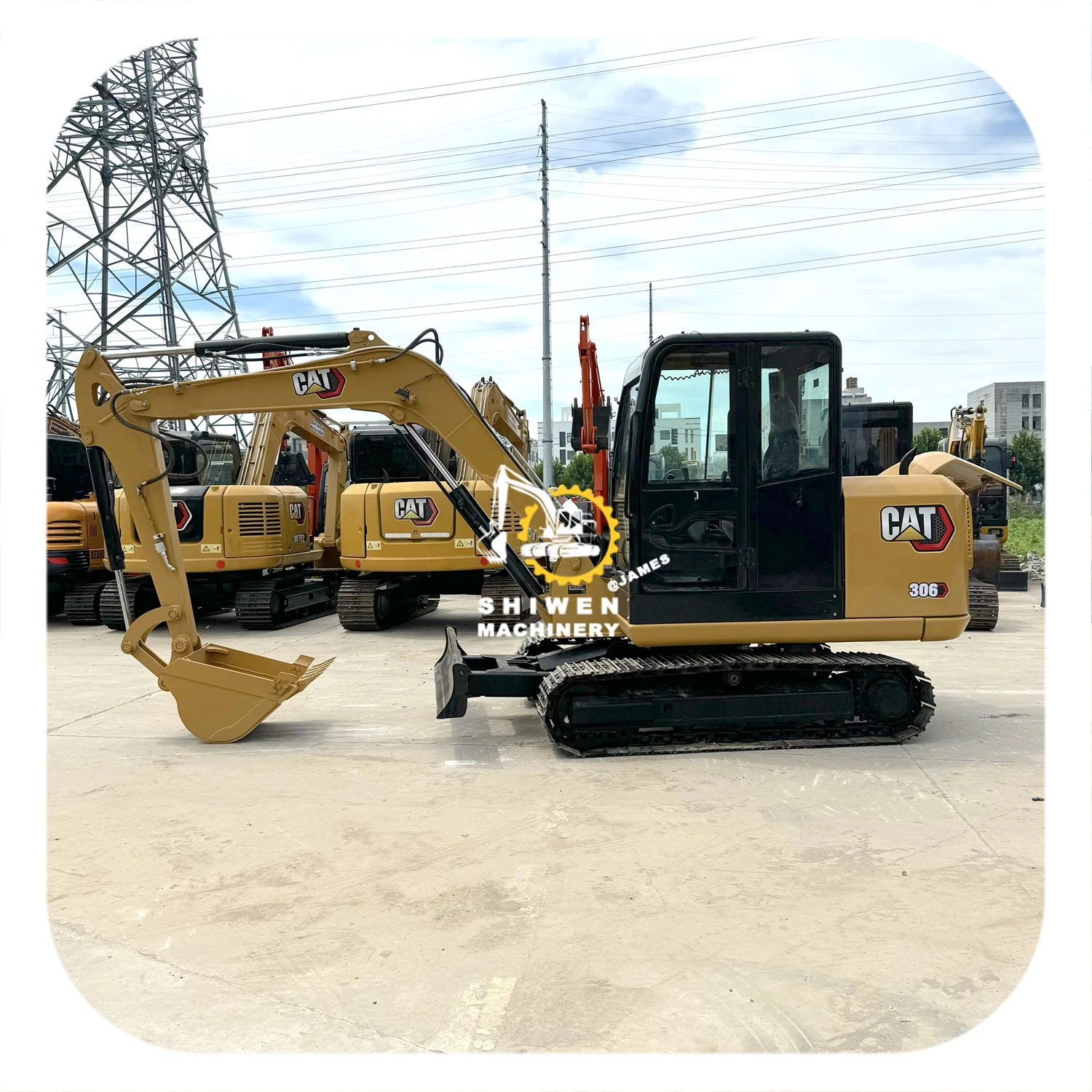 Caterpillar CAT306 Подержанный мини-экскаватор с меньшим рабочим временем по низкой цене кошка 306 307 308 кошки также хороши для продажи в наличии
