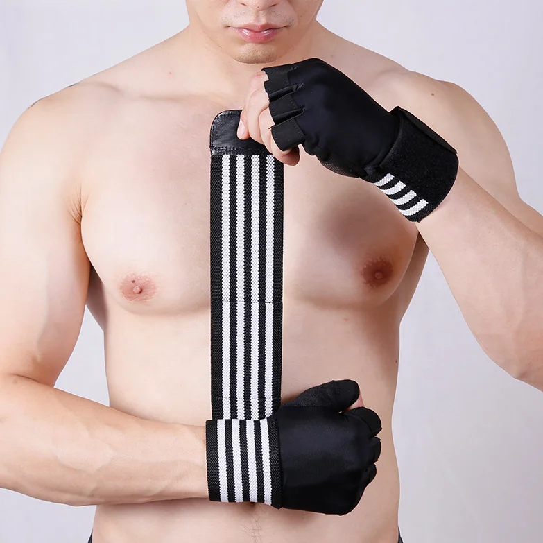 Adjustable Custom Logo Cycling Sports Gym Workout Weightlifting Gloves