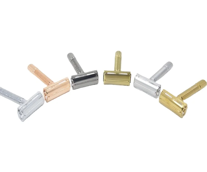 
Boti Brush-silver butterfly twist open mens shaving safety razor double edge blade Shaving tool daily essential 