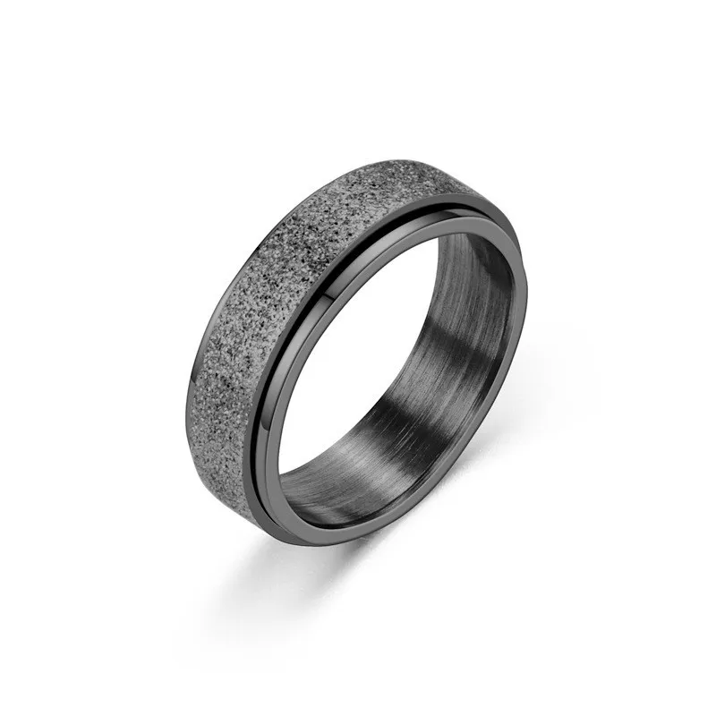 Fidget for Anxiety Stainless Steel Spinner Ring Anti Anxiety Spinning  Stress Relieveing Rings for Women Men