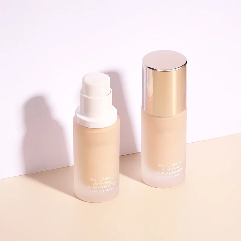 Social media fast moving private label silky smooth water proof easy ware long lasting custom matte liquid foundation oem