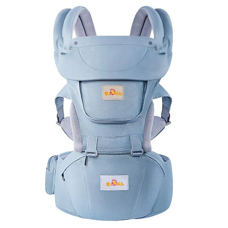 SUNNUO Ergonomic Baby Carrier with Hip Seat Soft & Breathable Baby Carriers