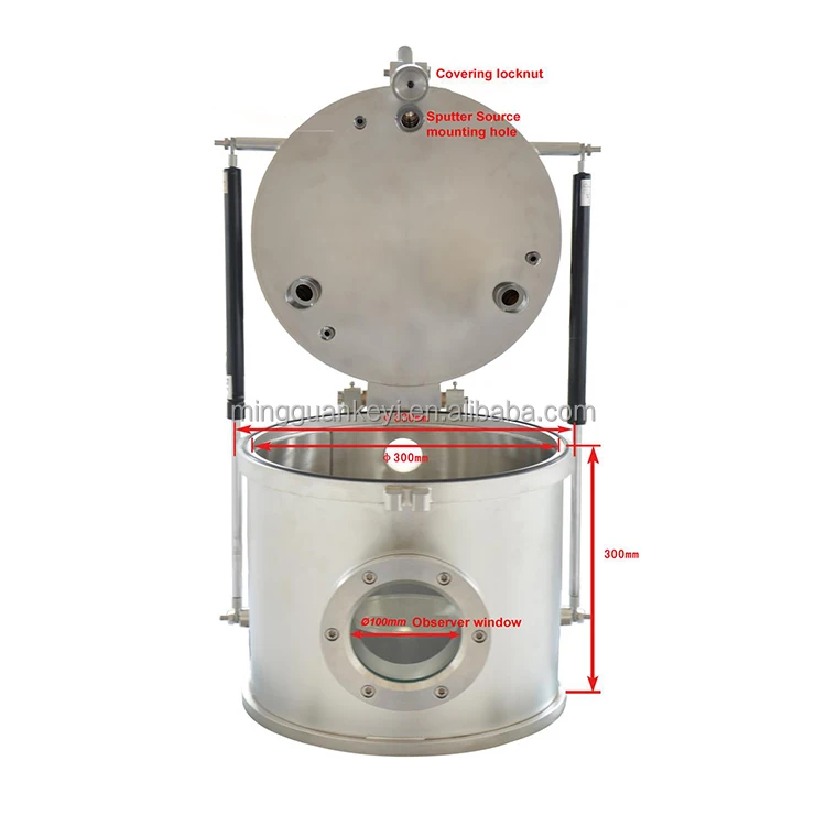 Laboratory Plasma Magnetron Sputtering Coater with Three Sputtering Sources and RF/DC Power Supply Customizable