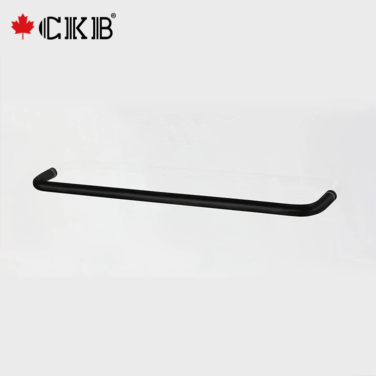 Stock In USA Matt Black Brushed Nickel Chrome Aluminum Sliding With Frame Bathroom Bathtub Door