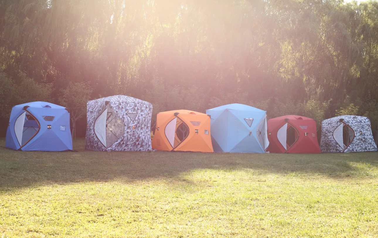 Windproof Snow Resistant Sauna Tent Portable Square Hiking Insulated Camping Ice Cube Winter Fishing Tent