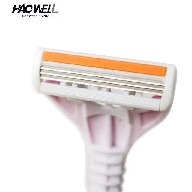 Горячая Распродажа, бритва с 3 лезвиями, одноразовая бритва с высококачественной нержавеющей сталью, бритва с смазочной лентой