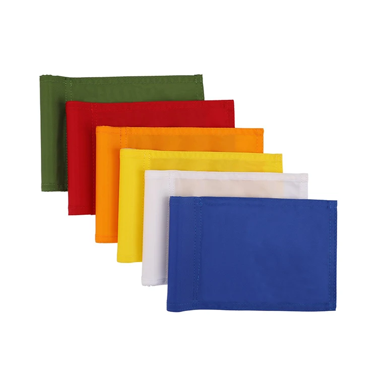 Wholesale polyester golf flag custom design mini stick for golf club