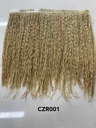 artificial plant wholesale artificial thatch waterproof roof Plain Roof Fireproof Artificial Synthetic Thatch synthetic thatch