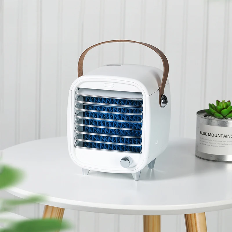 2024 New style rechargeable mini cooling fan gift air conditioner fan portable bladeless mini fan