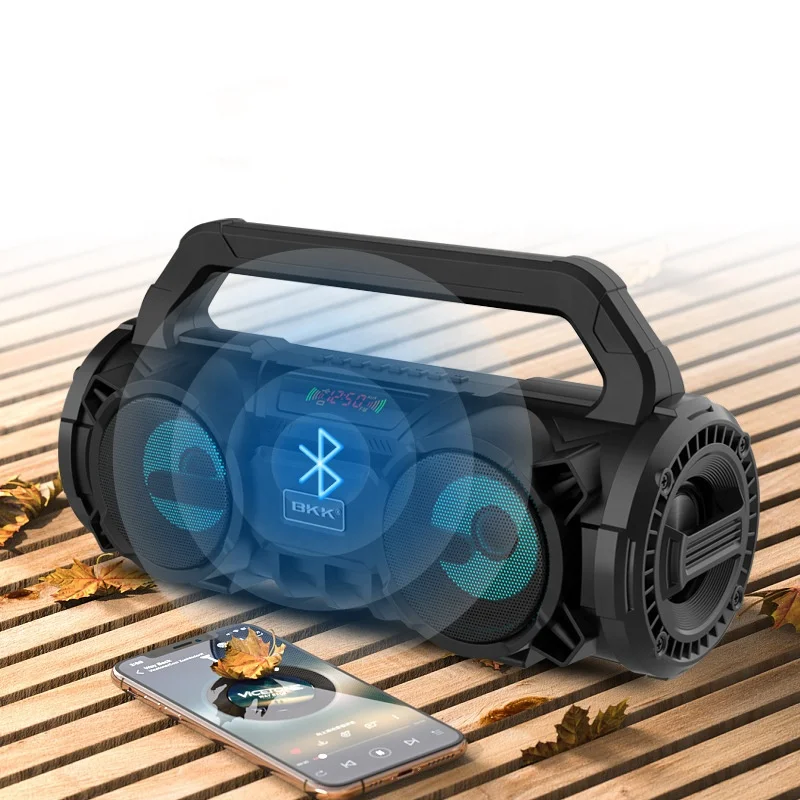 Accuracy-  Pro Audio Dual 3 Inch 20W Professional Outdoor Stage Dj KTV Mega Sound Box Speaker with Colorful atmosphere lamp