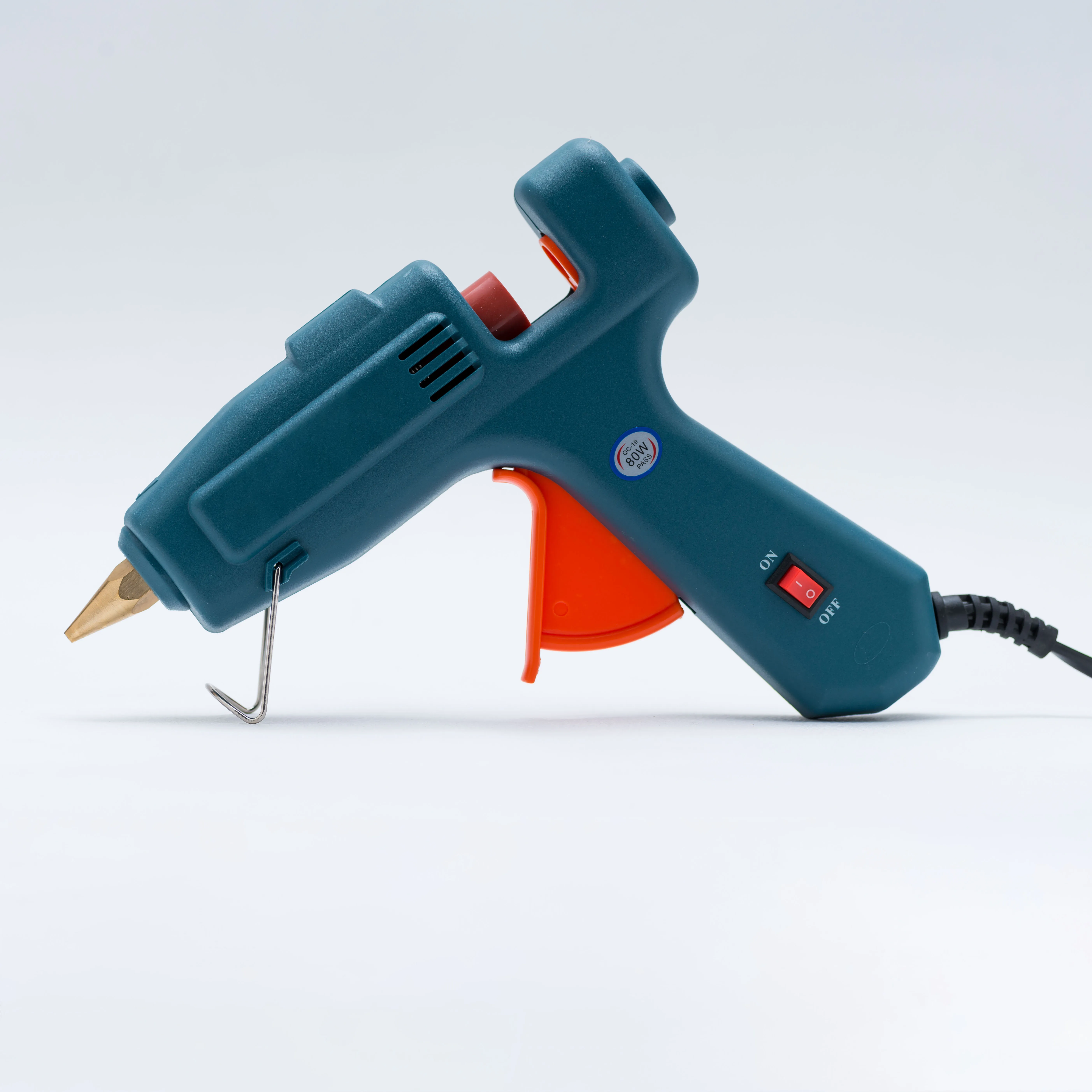Handheld 80w Melting Equipment Plastic Electric Hot Glue Gun With Glue Stick