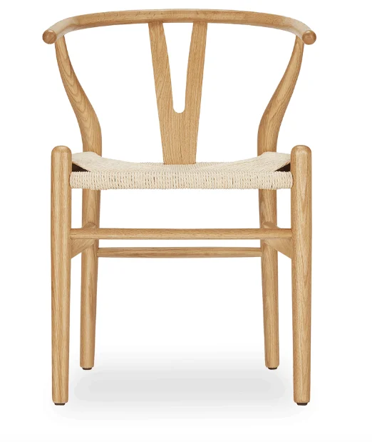 Пепельное дерево, Ханс Вагнер/Датский/Профессиональный завод, обеденные стулья из массива дерева, Wishbone Chair