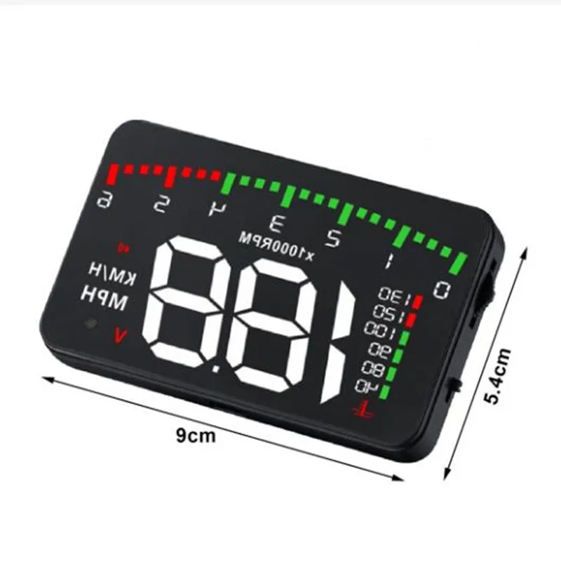 A900 Car Display HUD Head Up Display Obd RPM Meter Car Universal HD Speed Projector