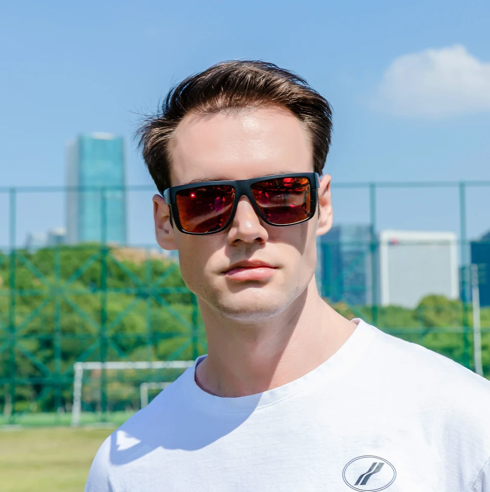 square sports new arrival blenders Z87 safety eye protection oversize polarized sunglasses