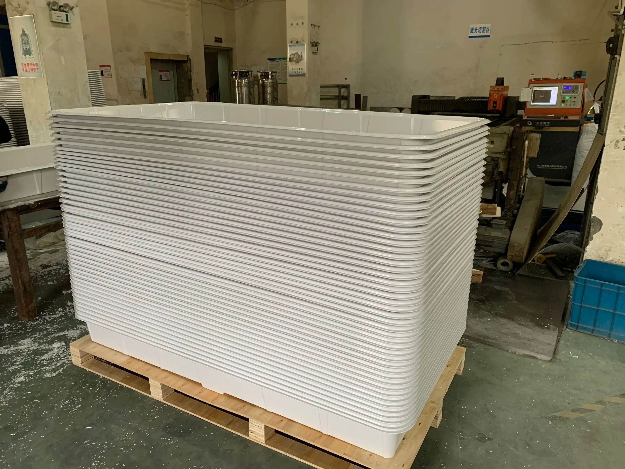 
White 4x4 4x8 3x6 4x6ft ABS Plastic Hydroponic Fodder Flood Grow Trays 