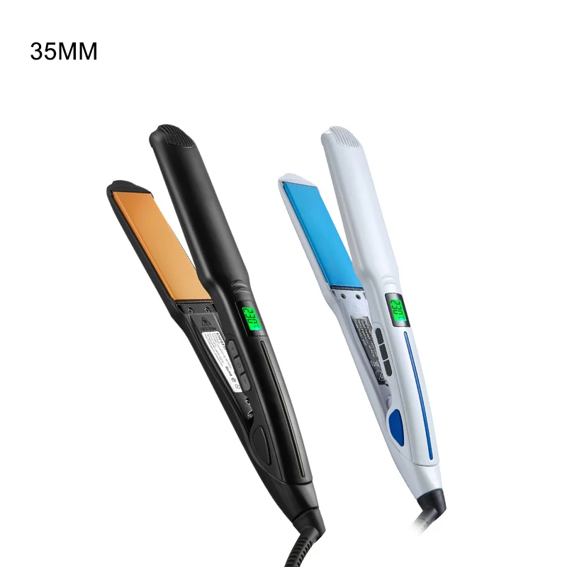 White Private Label Digital Titanium Straightening Ionic Straighten Tourmaline Hair Straightener Ceramic Irons Flat Iron Vendor