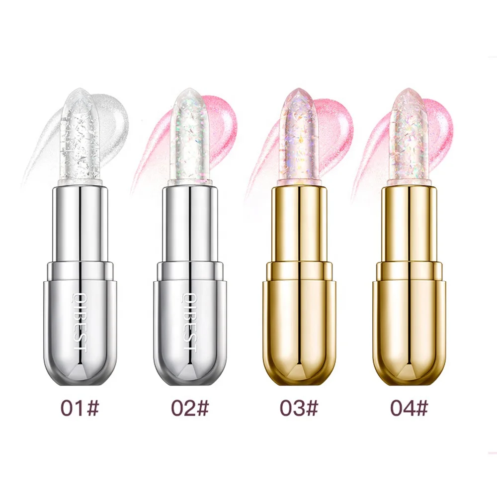 Wholesale 4 Colors Changing Jelly Lip Balm Moisturizing Long Lasting Makeup Waterproof Lipstick