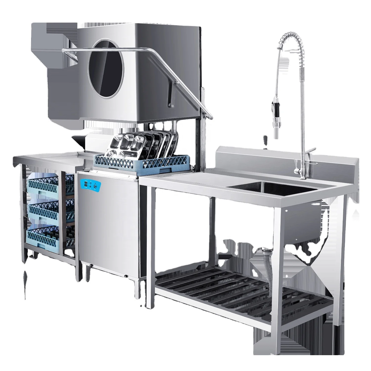 Hot Sale Factory Directly Supply Commercial Dishwasher hood type dishwasher