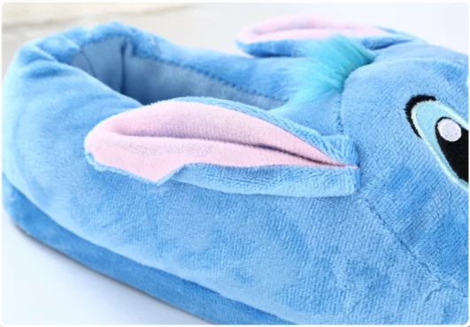 High quality cute House Autumn And Winter Comfortable Cotton Cartoon Plush Toy  Stitch Women Slippers