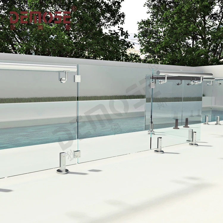 Pre-Assembled Railing Kit Railing Systems Terrific Glass Railing For Deck/Porch/Swimming Pool/Garden/Stair