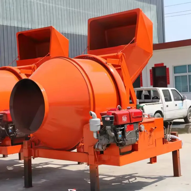 High Quality Concrete Mixer Jzc350 Series 350L Concrete Mixers With Diesel Engine And Hydraulic Tipping Hopper