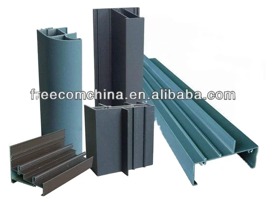 Aluminum extrusion Profile for Windows and Doors  mill finished anodize powder coating wooden grain