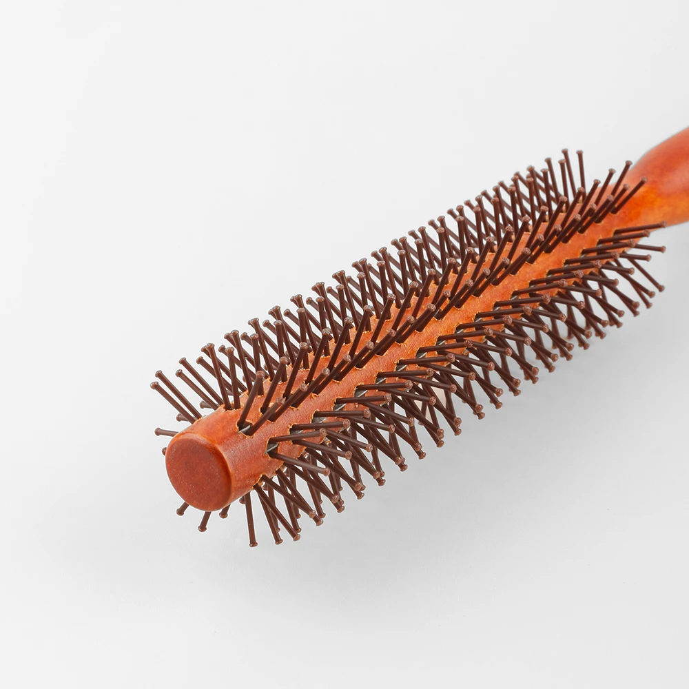 Heat resistance Round Curling Combs Professional Wooden Round Brush for Blow Drying Anti Static Hairbrush