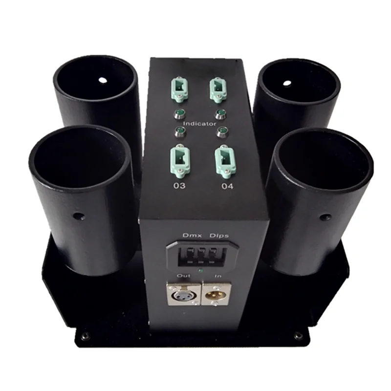 
stage dj disco equipment four shots confetti machine dmx for wedding confetti blower for club confetti launcher 